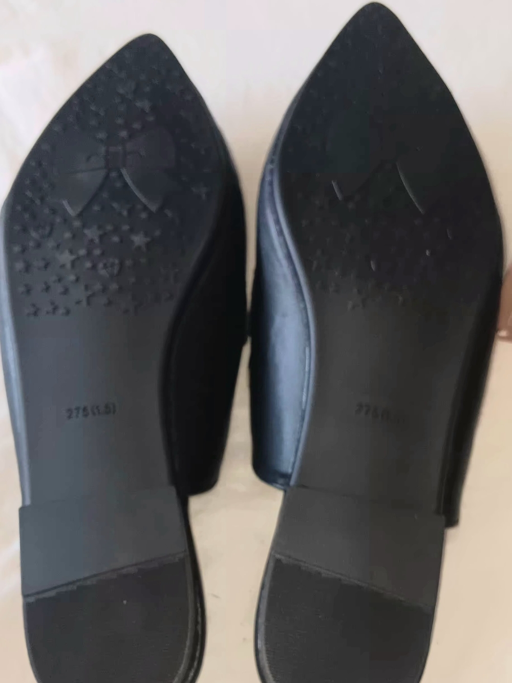 Black Pointed Slip-On Mules - Picture 4 of 6